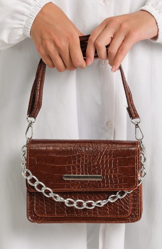 Tobacco Brown Shoulder Bag 3607-19