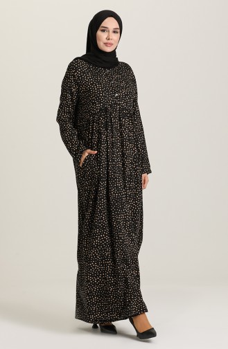 Black Hijab Dress 3292-01