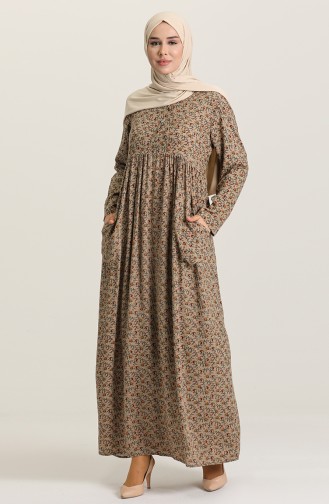 Mink Hijab Dress 3292-02