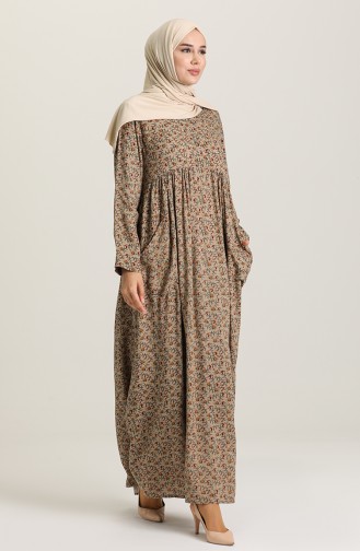 Mink Hijab Dress 3292-02