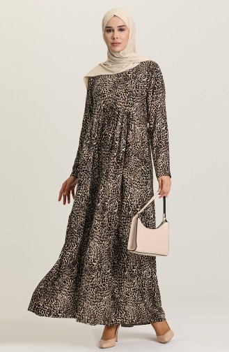 Black Hijab Dress 3292B-01