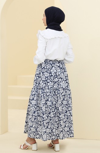 Navy Blue Skirt 4434-01