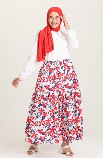 Red Skirt 4434A-01