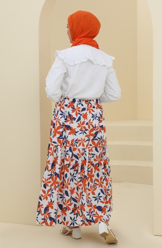 Orange Skirt 4434A-04