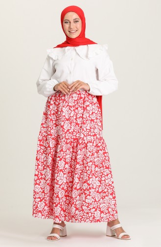 Red Skirt 4434B-02