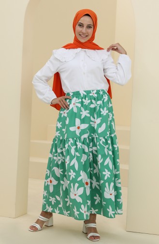 Green Skirt 4434B-03