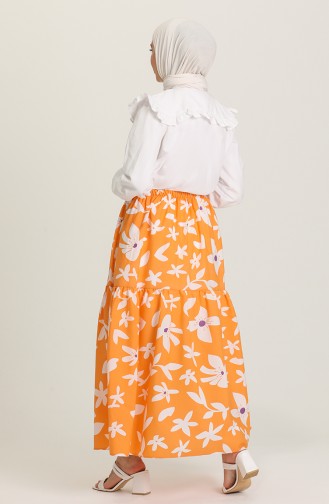 Apricot Color Skirt 4434B-05