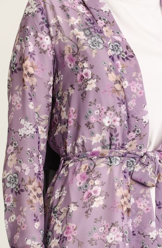 Şifon Kimono 5651-01 Lila
