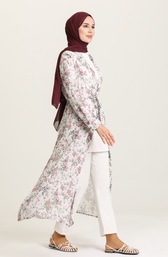 Şifon Kimono 5651-03 Ekru