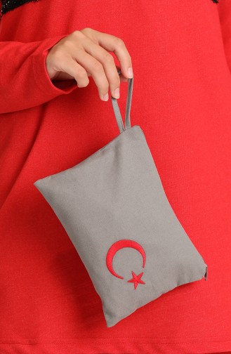 Gray Portfolio Hand Bag 04