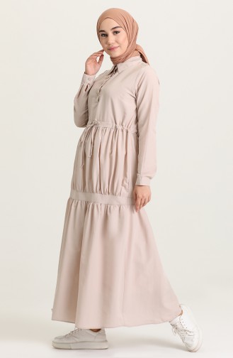 Robe Hijab Beige 3467-02