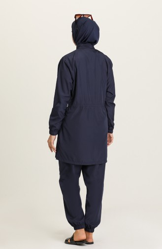 Navy Blue Swimsuit Hijab 21215-05