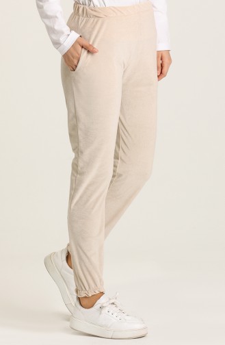 Pantalon Sport Crème 0242-03