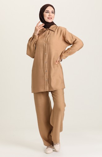 Tunik Pantolon İkili Takım 1431-03 Camel