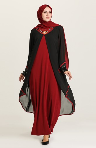 Habillé Hijab Bordeaux 5086-04