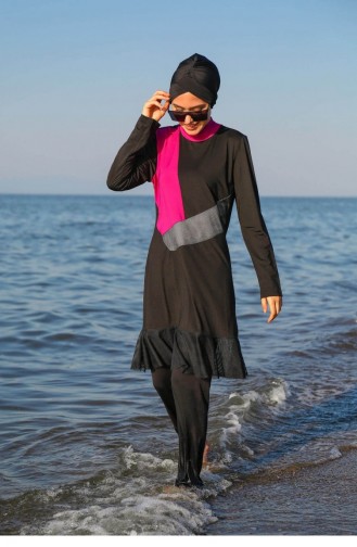 Black Swimsuit Hijab 1950