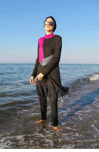 Black Swimsuit Hijab 1950