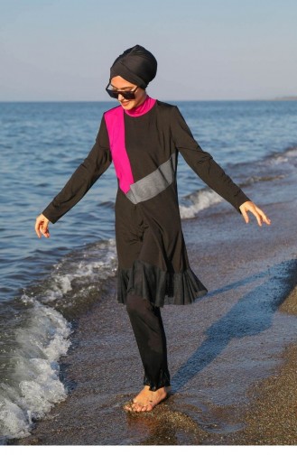 Black Swimsuit Hijab 1950