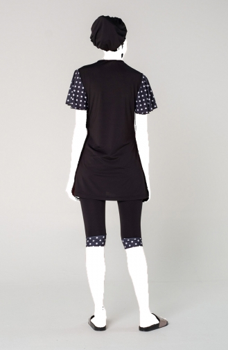 Black Swimsuit Hijab 7400-01