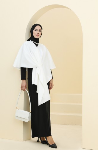 Ecru Poncho 228354-02