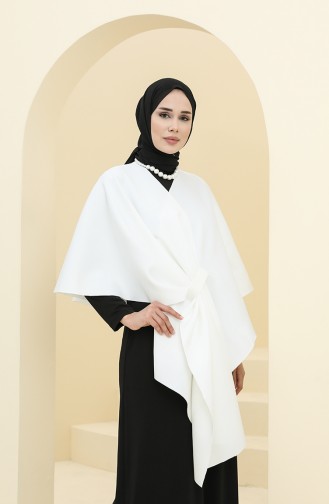 Ecru Poncho 228354-02