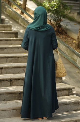 Petrol Hijab Dress 22203-06