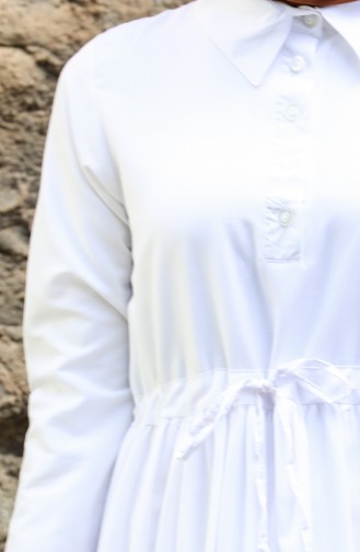 Robe Hijab Blanc 3467-03
