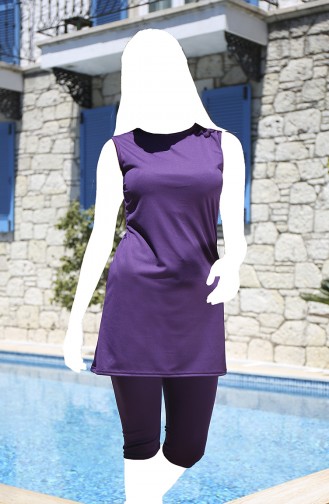 Purple Swimsuit Hijab 127