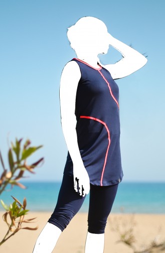 Navy Blue Swimsuit Hijab 13