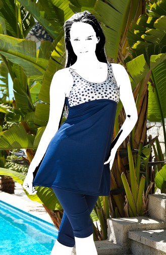 Navy Blue Modest Swimwear 142