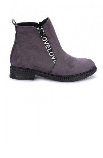 Gray Boots-booties 20KBOOTAYK00145_GRI