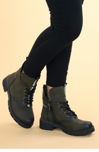 Bottes-Bottines Khaki 20KBOOTAYK00125_F