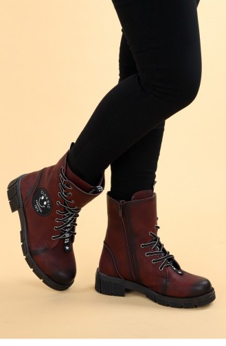 Claret Red Boots-booties 20KBOOTAYK00126_BR