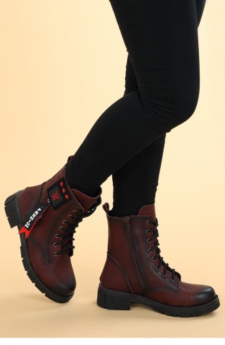 Claret Red Boots-booties 20KBOOTAYK00123_BR