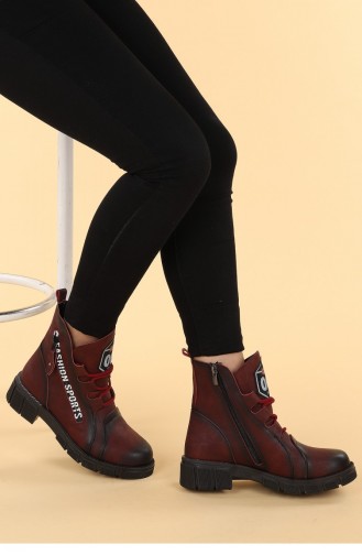 Claret Red Boots-booties 20KBOOTAYK00122_BR