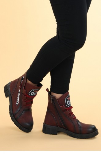 Claret Red Boots-booties 20KBOOTAYK00122_BR