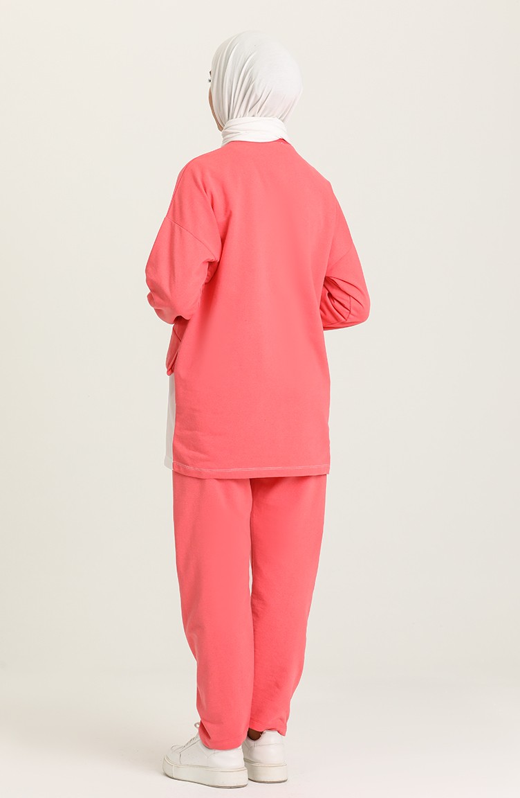Coral sweatsuit shop