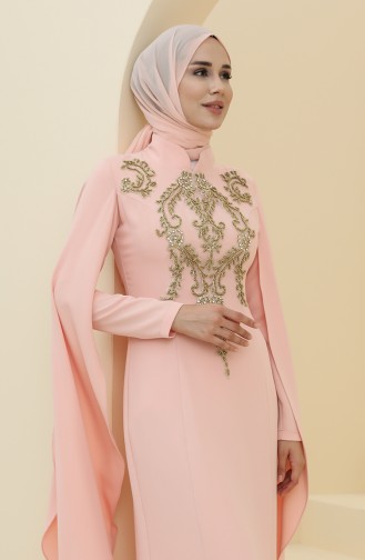 Puder Hijab-Abendkleider 6007-04