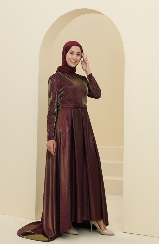 Habillé Hijab Plum 6054-01
