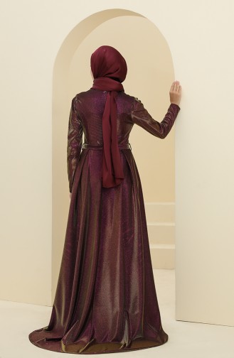 Habillé Hijab Plum 6054-01