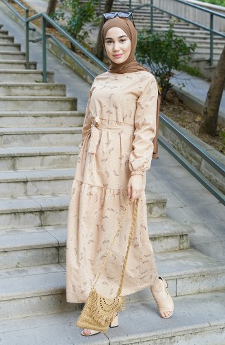 Robe Hijab Beige 1020-05