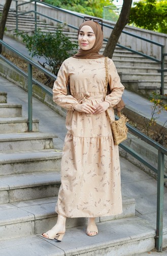 Robe Hijab Beige 1020-05