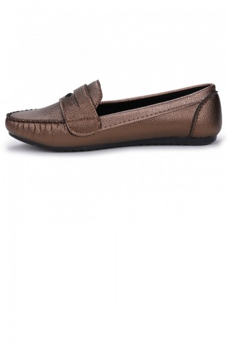 Annamaria Kolej Günlük Bayan Cilt Babet Ayakkabı Bakır