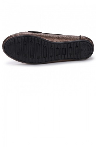 Annamaria Kolej Günlük Bayan Cilt Babet Ayakkabı Bakır