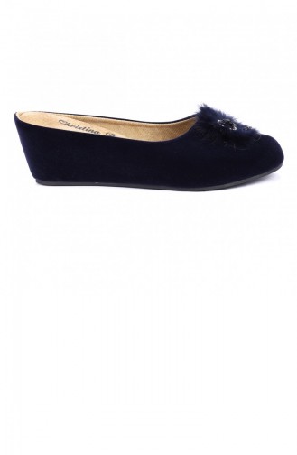 Navy Blue Woman home slippers 20KTERAYK000012_C