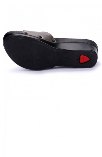 Ceyo Comfort 9927 Günlük Anatomik Bayan Terlik Platin