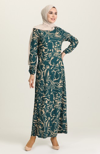 Smaragdgrün Hijab Kleider 2020-05