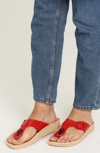 Red Summer Slippers 1000-03