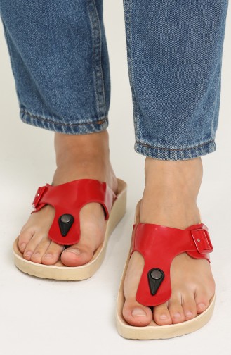 Red Summer Slippers 1000-03