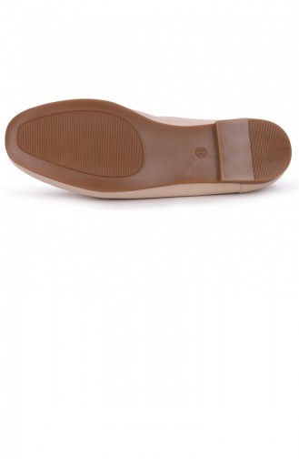 Beige Women`s Flats 21SEZGUNWOGGO02_P0003